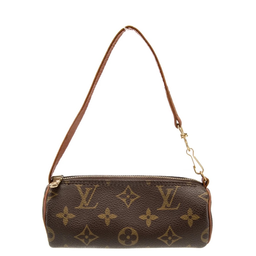 Rare!!! LV Louis Vuitton Monogram Papillon Pochette Handbag MINI MACRO Vintage